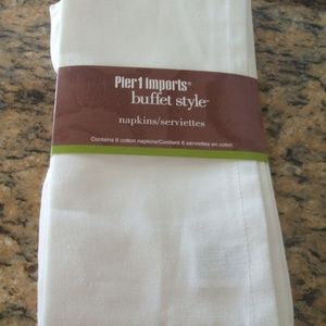 Pier 1 Imports Buffet style Napkins Set of 6